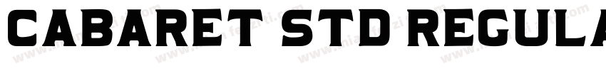 Cabaret Std Regular字体转换